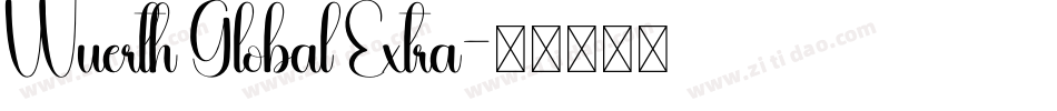 Wuerth Global Extra字体转换